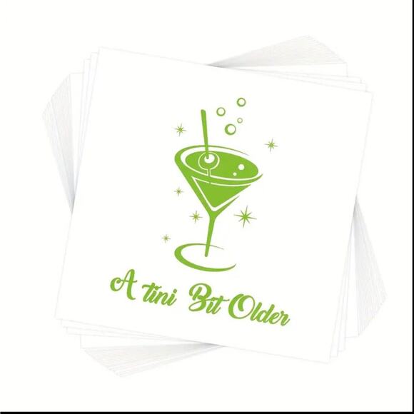 It’s Martini Time Cocktail Napkins, Party Supplies, 20 Ct Bachelorette Birthday - Picture 1 of 3
